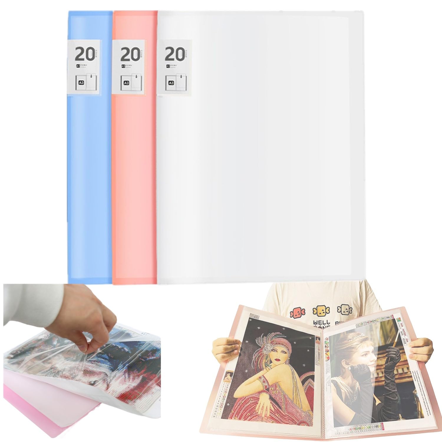 Amazon.co.jp: ダイヤモンドアート収納ファイル A3/8K ダイヤモンド